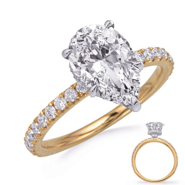 Yellow & White Gold Engagement Ring Trinity Diamonds Inc. Tucson, AZ