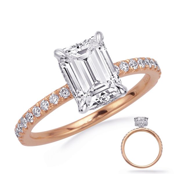 Rose & White  Gold  Engagement Ring Raleigh Diamond Fine Jewelry Raleigh, NC