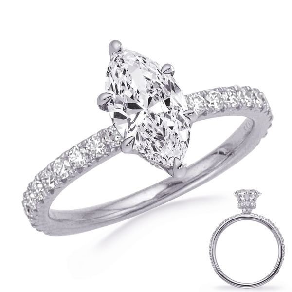 White Gold Engagement Ring Jewel Smiths Oklahoma City, OK