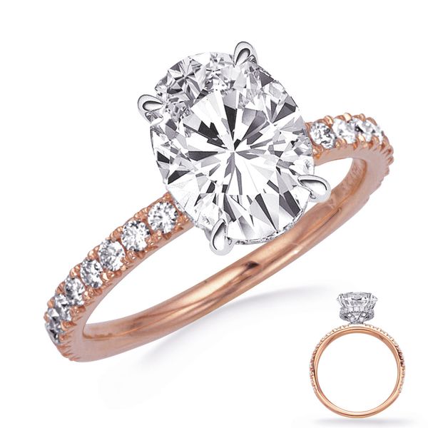 Rose & White Gold  Engagement Ring Moseley Diamond Showcase Inc Columbia, SC