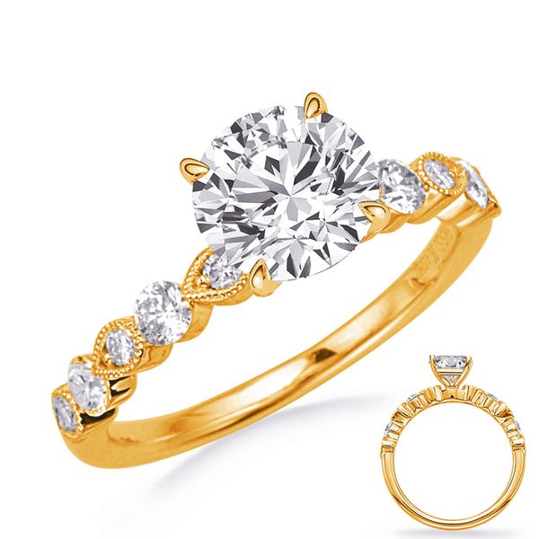 Yellow Gold Engagement Ring Vincent Anthony Jewelers Tulsa, OK