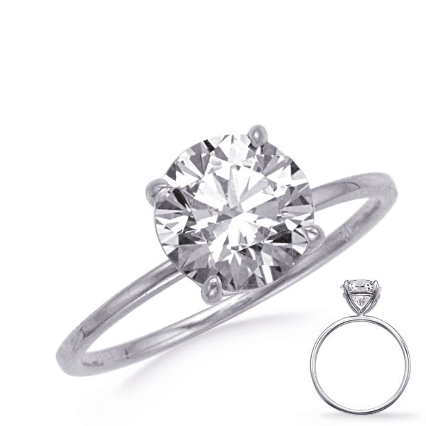 White Gold Engagement Ring 1.5ct D. Geller & Son Jewelers Atlanta, GA