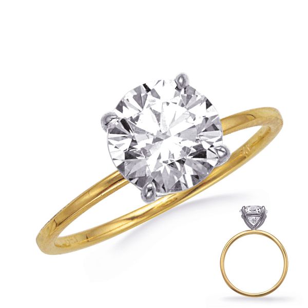 Yellow Gold Engagement Ring 1ct  Round Cowardin's Jewelers Richmond, VA