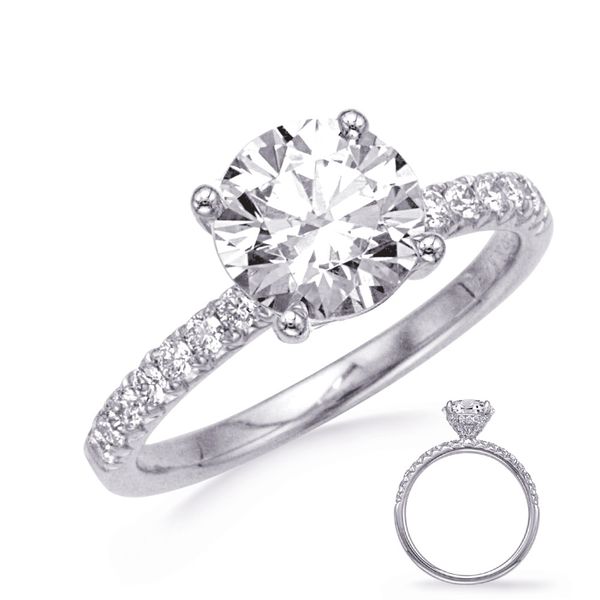 White Gold Engagement Ring Adler's Diamonds Saint Louis, MO