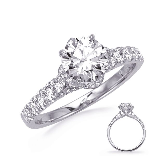 White Gold Engagement Ring Grogan Jewelers Florence, AL