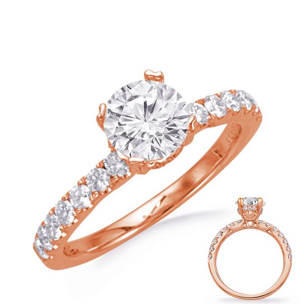 Rose Gold Engagement Ring Vincent Anthony Jewelers Tulsa, OK