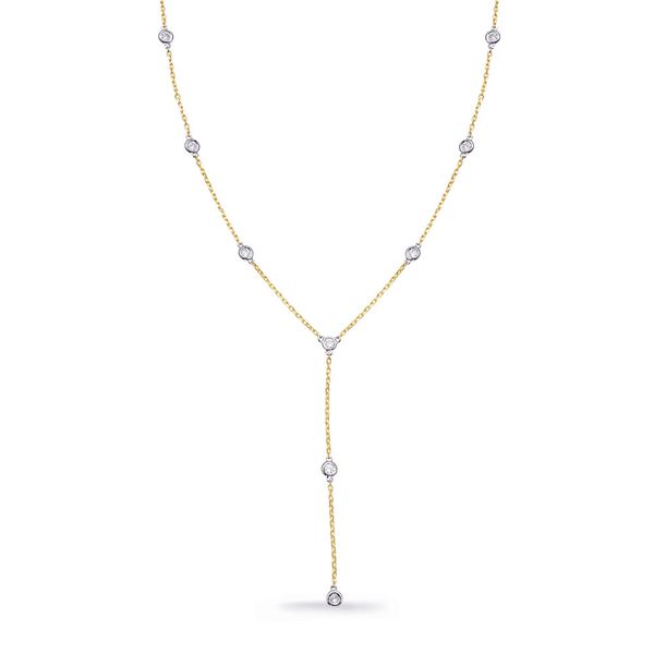Yellow Gold Diamond By the Yard Necklace Galicia Fine Jewelers Scottsdale, AZ