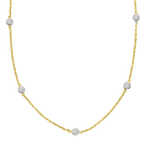 Yellow Gold Diamond By The Yard Necklace D. Geller & Son Jewelers Atlanta, GA