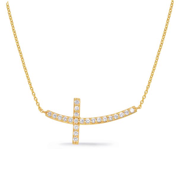 Yellow Gold Cross Necklace Jewel Smiths Oklahoma City, OK