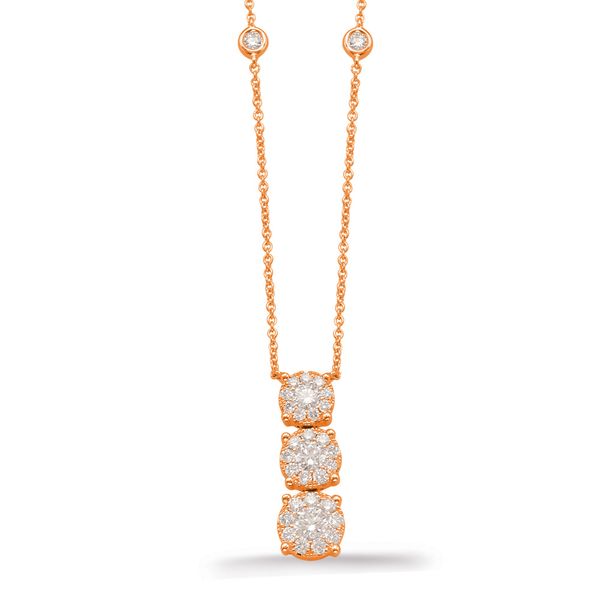 Rose Gold Diamond Necklace Moseley Diamond Showcase Inc Columbia, SC