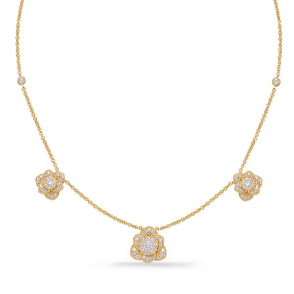 Yellow Gold Diamond Necklace Jewel Smiths Oklahoma City, OK