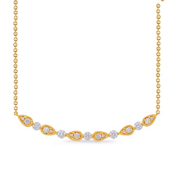 Yellow Gold Diamond Necklace Trinity Diamonds Inc. Tucson, AZ