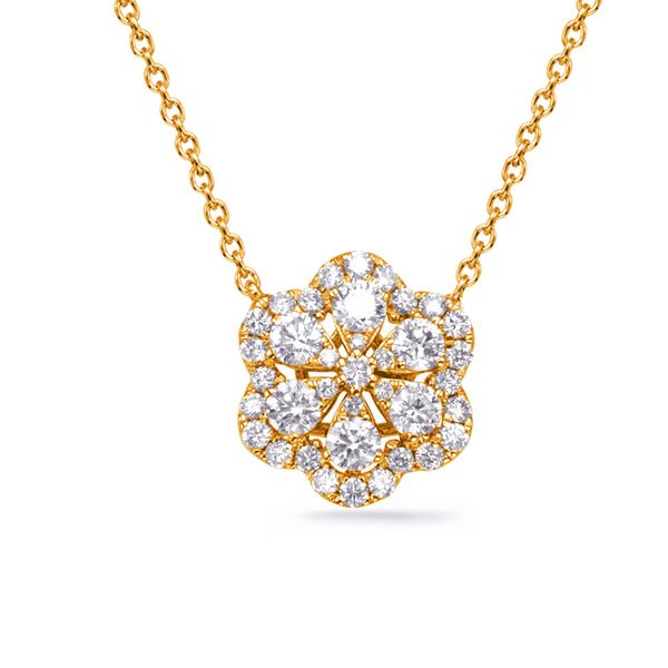 Yellow Gold Diamond Necklace Godwin Jewelers, Inc. Bainbridge, GA