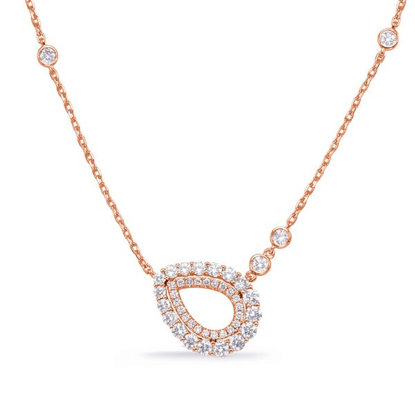 Rose Gold Diamond Necklace D. Geller & Son Jewelers Atlanta, GA