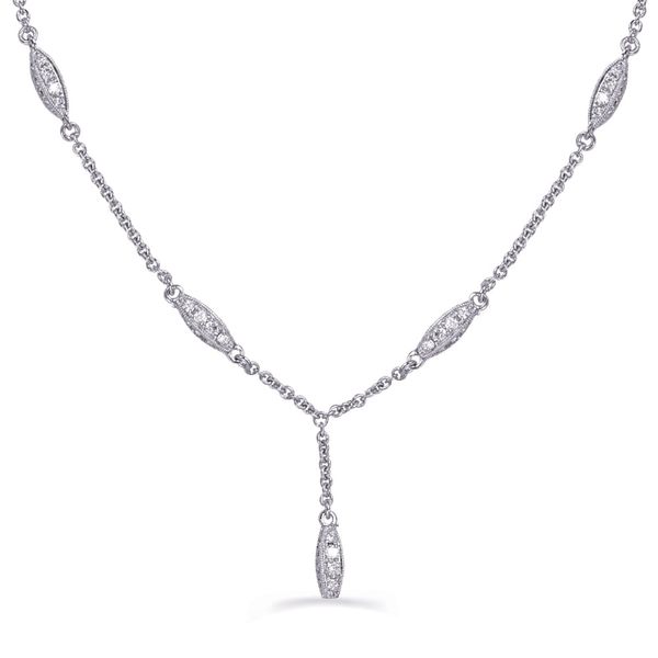 White Gold Diamond Necklace Jewel Smiths Oklahoma City, OK