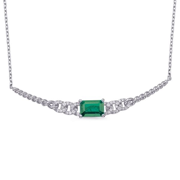 Raw Emerald Crystal Necklace – Mettle by Abby