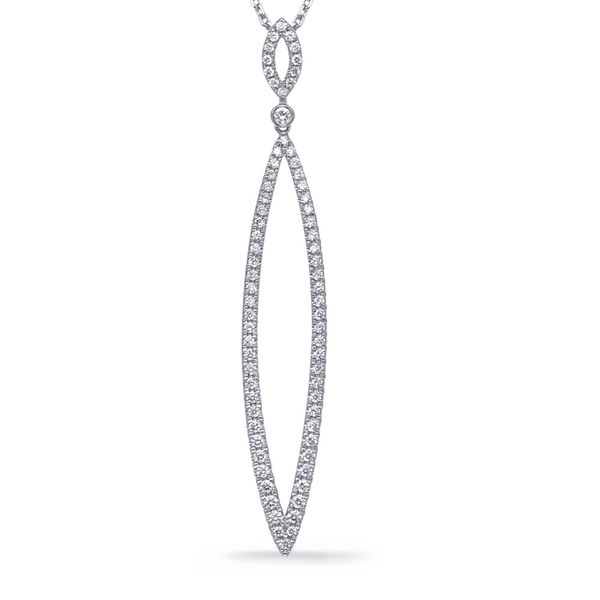White Gold Diamond Necklace Vincent Anthony Jewelers Tulsa, OK