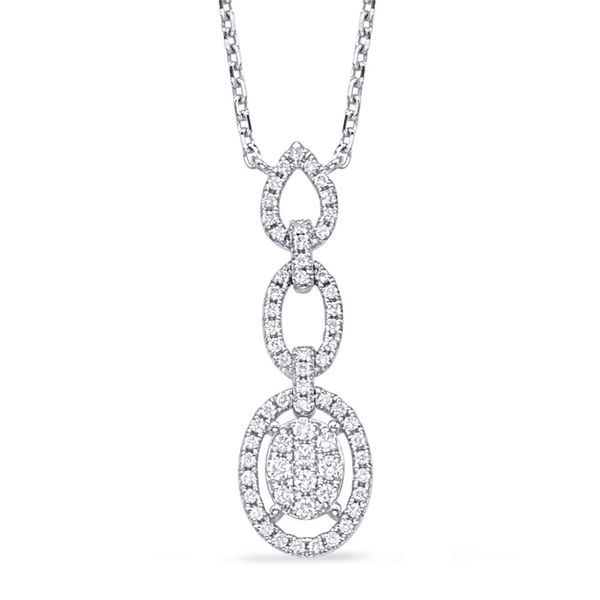 White Gold Diamond Necklace Cowardin's Jewelers Richmond, VA