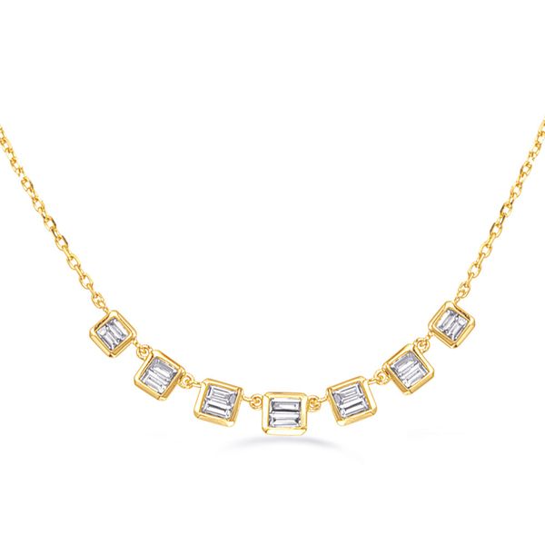 Yellow Gold Diamond Necklace D. Geller & Son Jewelers Atlanta, GA