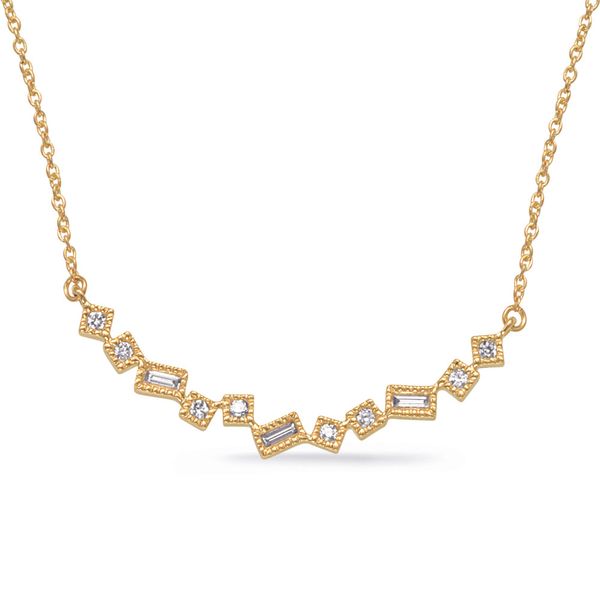 Yellow Gold Diamond Necklace Jimmy Smith Jewelers Decatur, AL