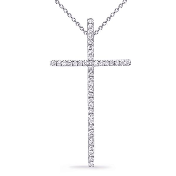 White Gold Diamond Cross D. Geller & Son Jewelers Atlanta, GA
