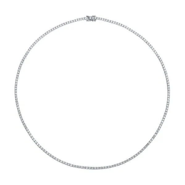 Lab Grown Diamond Tennis Necklace SRNL-01745WHT_WG | Clater Jewelers ...