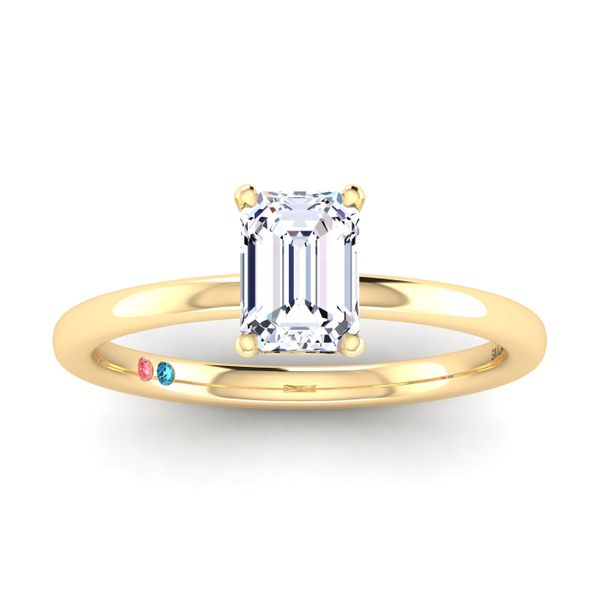 Emerald Lab Grown Diamond Solitaire Petite Engagement Ring Image 2 Diamonds Direct St. Petersburg, FL
