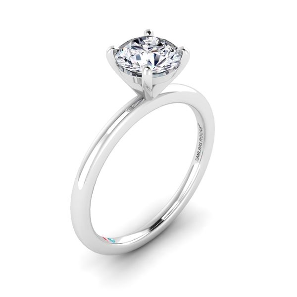 Engagement Ring -Cathedral Petite Diamond Engagement Ring for 1.5ct Diamond -ES2175PL