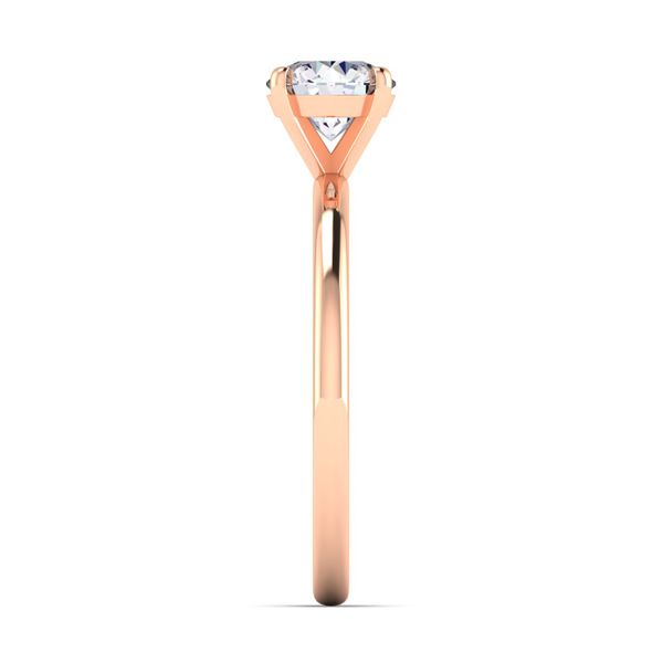 Round Lab Grown Diamond Solitaire Petite Engagement Ring Image 4 Diamonds Direct St. Petersburg, FL