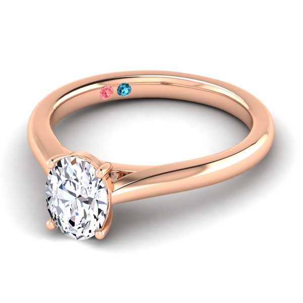 Oval Lab Grown Diamond Solitaire Engagement Ring Diamonds Direct