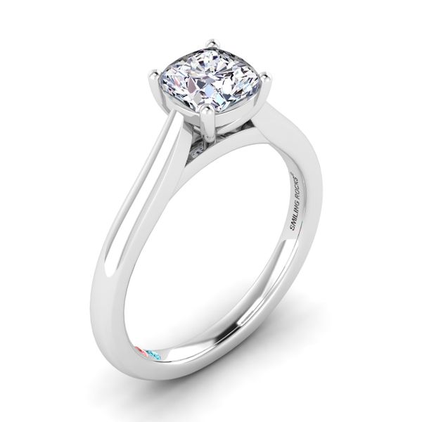 Cushion Lab Grown Diamond Solitaire Engagement Ring Diamonds Direct St. Petersburg, FL