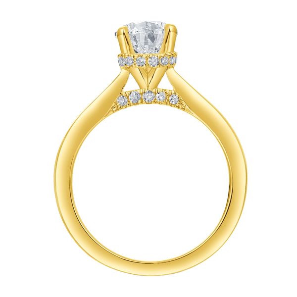 Solitaire With Ribbon Pear Lab Grown Diamond Solitaire Ribbon Hidden Halo Bridal R | Diamonds ...