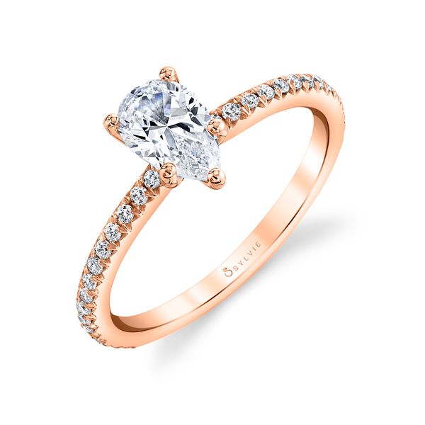 Women's Pear Cut Classic Engagement Ring - Adorlee Cellini Design Jewelers Orange, CT