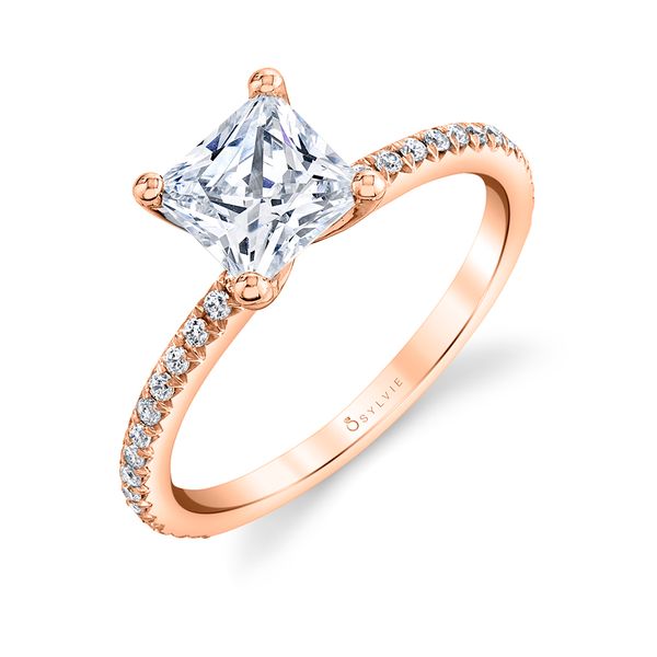 Women's Princess Cut Classic Engagement Ring - Adorlee Cellini Design Jewelers Orange, CT