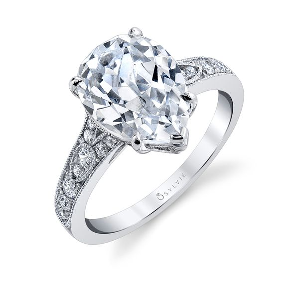 Maple Leaf Diamonds 18ct White Gold Pear Shaped Diamond Halo Ring | 0130174  | Beaverbrooks the Jewellers