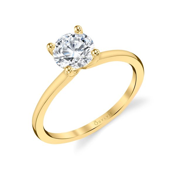 Solitaire Diamond Engagement Ring Women GIA Round Brilliant 18K Gold 1.35  ct (G-H/VS1-VS2) – Glitz Design