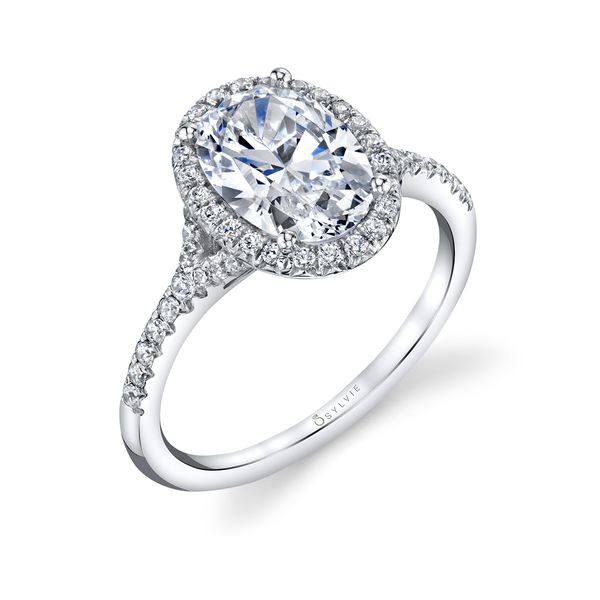 Halo Engagement Ring with Micro Split Shank - Alexandra Brynn Marr Jewelers Jacksonville, NC
