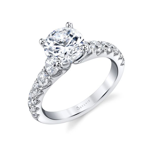 Women's Wide Band Engagement Ring - Andrea Midtown Jewelers Herndon, VA