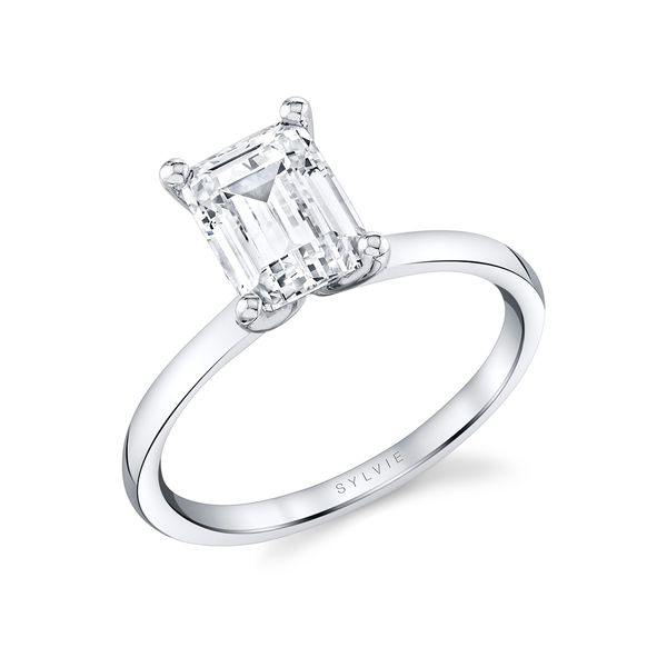 Women's Emerald Cut Solitaire Engagement Ring - Dominique JMR Jewelers Cooper City, FL