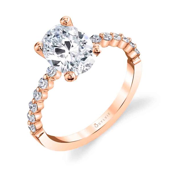 Women's Oval Cut Classic Engagement Ring - Athena Stuart Benjamin & Co. Jewelry Designs San Diego, CA