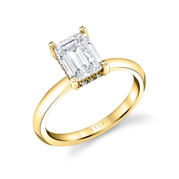 Women's Emerald Cut Solitaire Engagement Ring - Joanna Stuart Benjamin & Co. Jewelry Designs San Diego, CA