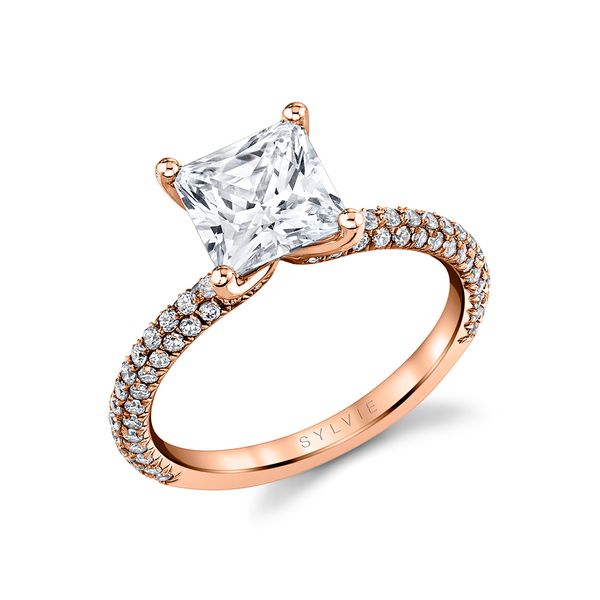 Women's Princess Cut Classic Pave Engagement Ring - Braylin JMR Jewelers Cooper City, FL