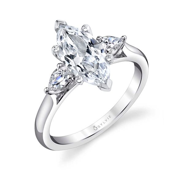 Women's Marquise Cut Three Stone Engagement Ring - Martine JMR Jewelers Cooper City, FL