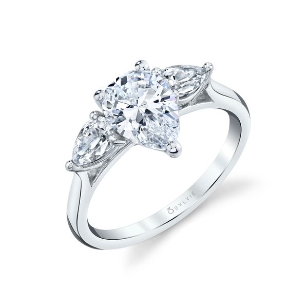 Women's Pear Shaped 2.0 Ct Three Stone Engagement Ring - Martine D'Errico Jewelry Scarsdale, NY