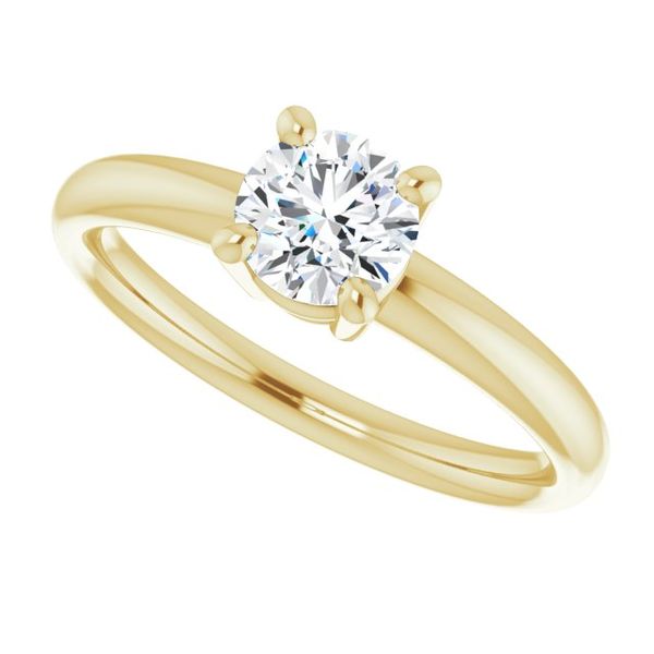 Solitaire Engagement Ring Image 5 Goldstein's Jewelers Mobile, AL