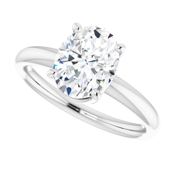 Solitaire Engagement Ring Image 5 Erica DelGardo Jewelry Designs Houston, TX