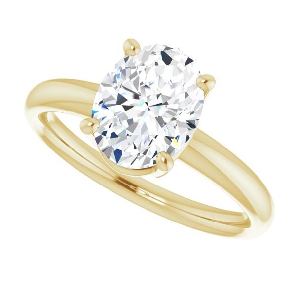 Solitaire Engagement Ring Image 5 Erica DelGardo Jewelry Designs Houston, TX