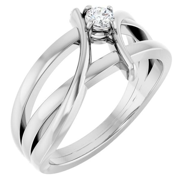 Tacori Dantela 18K Gold Round Halo Pave Diamond Engagement Ring Setting