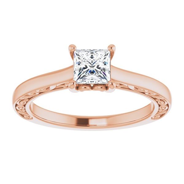 4-Prong Solitaire Engagement Ring Image 3 Hingham Jewelers Hingham, MA