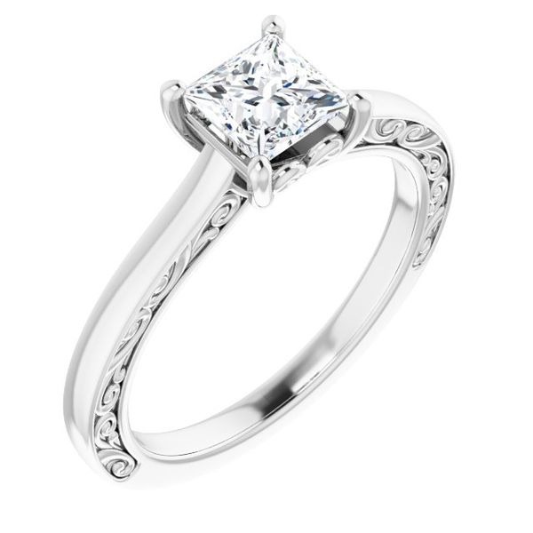 4-Prong Solitaire Engagement Ring Purple Creek Holly Springs, NC